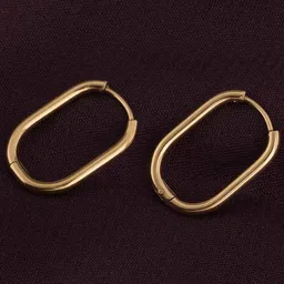 PALMONAS Gold-Toned Spherical Hoop Earrings image 2