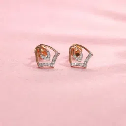 P.N.Gadgil Jewellers 14k (585) Diamond Yellow Gold Earrings for Women-picture-13