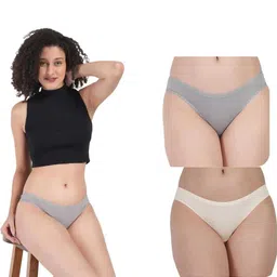 ORLIZEA Pack of 2 Women Low-Rise Cotton Blend Thongs-picture-25