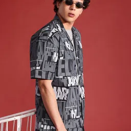 MARVEL STREET Men Printed Pure Cotton Casual Shirt-image-18