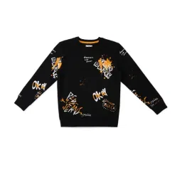 Pepe Jeans Kids Black Printed Sweatshirt-picture-37