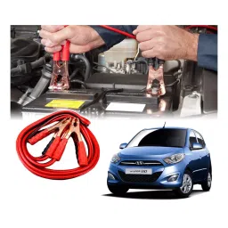 Auto Pearl 1.83 m (6 Ft) 500 A Heavy Duty Anti Tangle Battery Jumper Booster Cables for i10 (Pack of 2)-picture-44