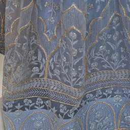 DIVASTRI Embellished Thread Work Semi-Stitched Lehenga & Unstitched Blouse With Dupatta image 3