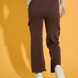 Dream Beauty Fashion Women Loose Fit High-Rise Cargos Trouser image 3