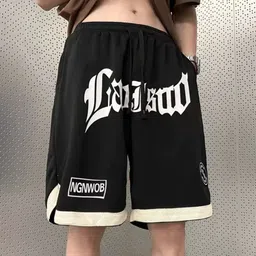 KPOP Men Typography Printed Shorts image 3