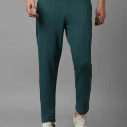 Allen Solly Green Cotton Regular Fit Joggers-picture-18