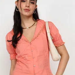 Asami Puff Sleeve Cotton Top-picture-14