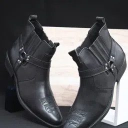 San Frissco Men's Black Casual Boots-image-23