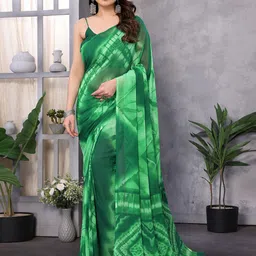 The Textile Hub Tie and Dye Pure Georgette Saree-picture-25