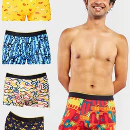Bummer Pack Of 5 Printed Mid-Rise Long Trunks-picture-13