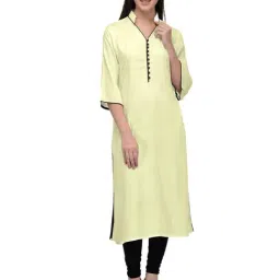 PATRORNA Cream Regular Fit Kurta-picture-37