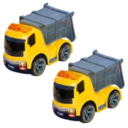 FunBlast Pull Back Dumper Truck Toy  Pack of 2 Multicolor-picture-20