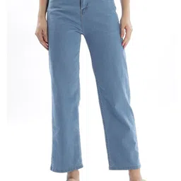 RAGZO Women Wide Leg High-Rise Stretchable Jeans-picture-16