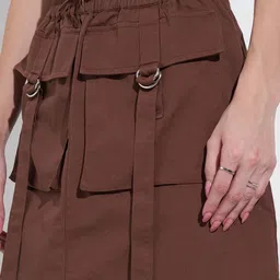 SF JEANS by Pantaloons Pure Cotton A-Line Midi Skirt image 2