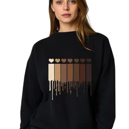 SALUJA FABRICS Women Printed Round Neck Sweatshirt-picture-26