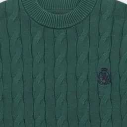 Tommy Hilfiger Boys Cable Knit Ribbed Pullover image 4