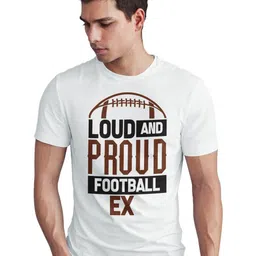 Seekbuylove Loud And Proud Printed Round Neck Short Sleeves Pure Cotton Bio Finish T-shirt-picture-42
