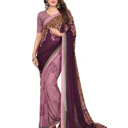 Moda Rapido Floral Printed Saree with Blouse Piece-picture-15