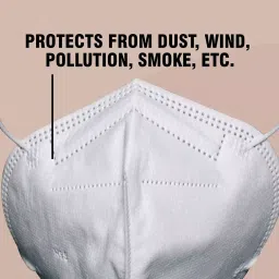 Thump N95 5 Layer Disposable Face Mask with Nose Pin White TH5023 image 3