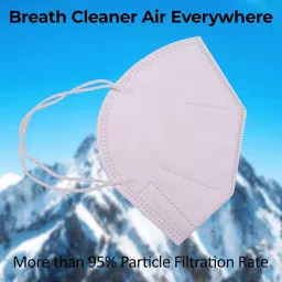 Thump N95 5 Layer Disposable Face Mask with Nose Pin White TH5023 image 4