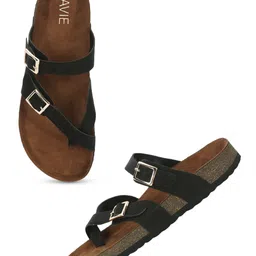 Lavie Women One Toe Flats with Buckles-picture-27