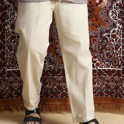Instafab Plus Men Comfort Relaxed Fit Regular Trousers-picture-19