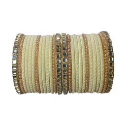 AMITFASHION Set of 26 Stone Studded & Beaded Bangles-picture-37
