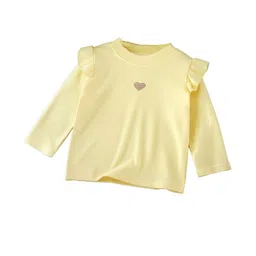 StyleCast x Revolte Girls Heart Embroidered Round Neck Flutter Sleeves Long Sleeves Top-picture-29