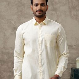 Ramraj Men Solid Spread Collar Casual Casual Shirt-picture-10