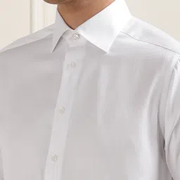 Eton Men Spread Collar Solid Cotton Slim Fit Formal Shirt image 2