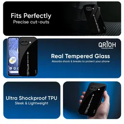 QRIOH Typography Printed Google Pixel 9A Glass Back Case image 3