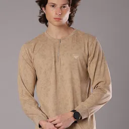 V-Mart Henley Neck Slim Fit T-shirt-picture-24