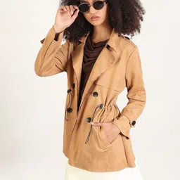 SHOWOFFFF Women Suede Tailored Jacket-picture-35