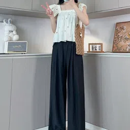 all about you Women Relaxed Fit Solid Trousers-picture-11