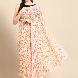 BUTA BUTI Floral Pure Cotton Saree-picture-10