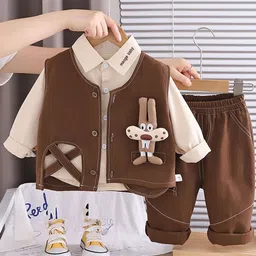 LULU & SKY Boys Shirt with Trousers image 2