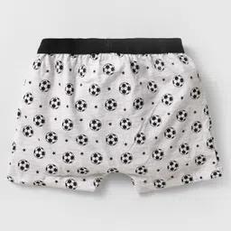 Bodycare Cotton Knit Boxers With Football Print Pack Of 3 - Green & Grey image 3