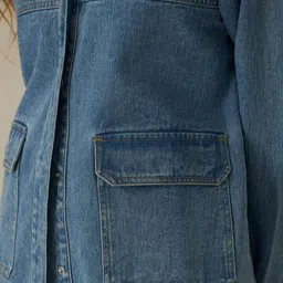 Virgio Heather Drop Shoulder Trucker Jacket image 5