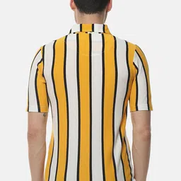 Campus Sutra Men Multicoloured Regular Fit Striped Casual Shirt image 4