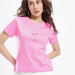 glitchez Typography Printed T-shirt image 4