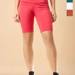 COLOR CAPITAL Women Pack of 4 Ankle-Length Fly Dry Cycling Shorts-picture-40