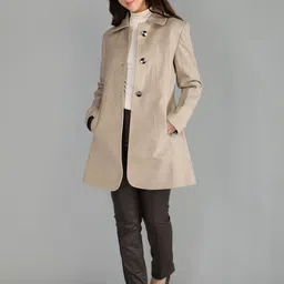 Roadster Women Solid Polyester Regular Fit Trench Coat-picture-35
