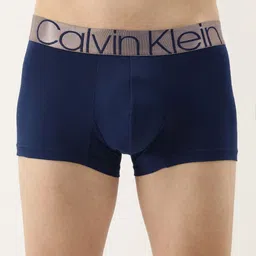 Calvin Klein Underwear Men Navy Blue Solid Knitted Trunks NB2540DYC-picture-11
