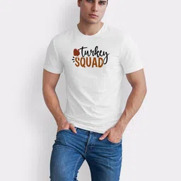 Seekbuylove Men Bio Finish Typography Printed Round Neck Pure Cotton T-shirt image 4