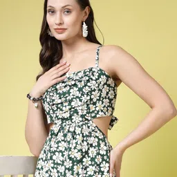 BEING NAUGHTY Women Floral Print Fit & Flare Maxi Dress-image-65