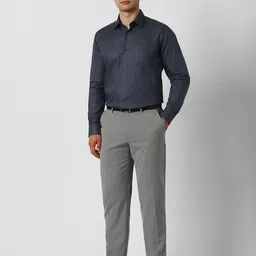 Van Heusen Checked Spread Collar Pure Cotton Shirt image 4