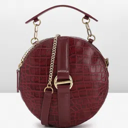 Hidesign Croc Textured Leather Structured Handheld Bag-picture-24