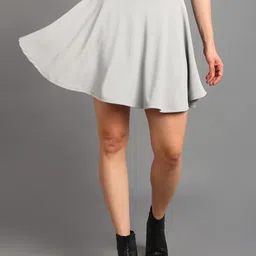 BAESD Women High Rise Flared Skirts-image-86