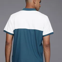 ASICS Men Colourblocked Polo Collar Quick-Dry Relaxed Fit T-shirt image 3