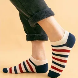 MJE Men Pack Of 5 Patterned Ankle Length Socks image 4